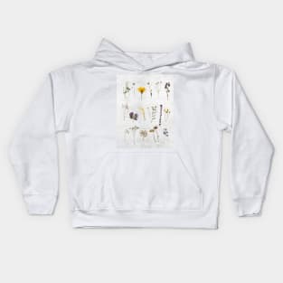 Dried Flower Collage Kids Hoodie